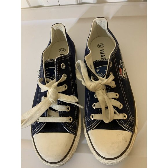 HUAN QIU Woman’s Sz 7.5 Korean Sz 245 Fashion Shoes‎ Patriots Blue - Picture 2 of 7